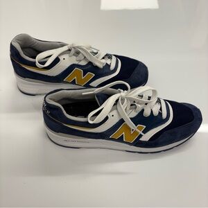 New Balance 997 Made in USA Navy Yellow Sneakers Men’s Size 10